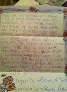 My favorite line: "When  I am a woman I will show this to my children boy or girl." 